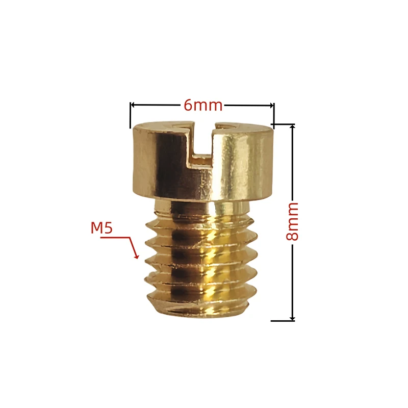 20pcs M5 Main Jets Kit 5mm for Keihin OKO KOSO PWK Carburetor 125cc 150cc CVK PZ27 PZ30 152QMI 157QMJ Injector Nozzles
