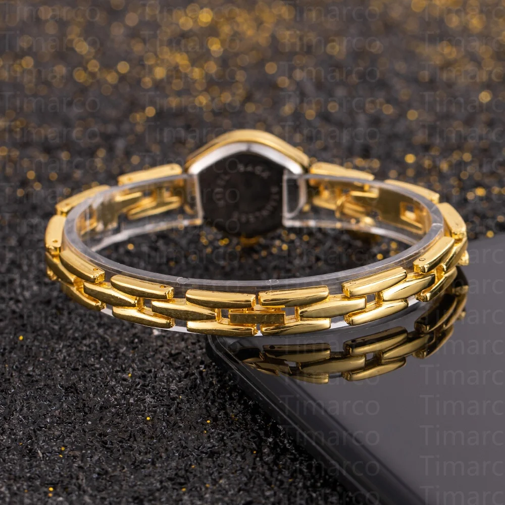 جديد إمرأة سوار ساعة أنيقة ذهبية صغيرة الهاتفي السيدات كوارتز ساعة اليد خمر الساعات الفاخرة النساء ساعة montre فام