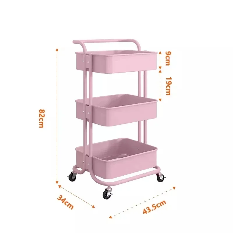 

Nail metal trolley massage table hairdressing tool receiving trolley