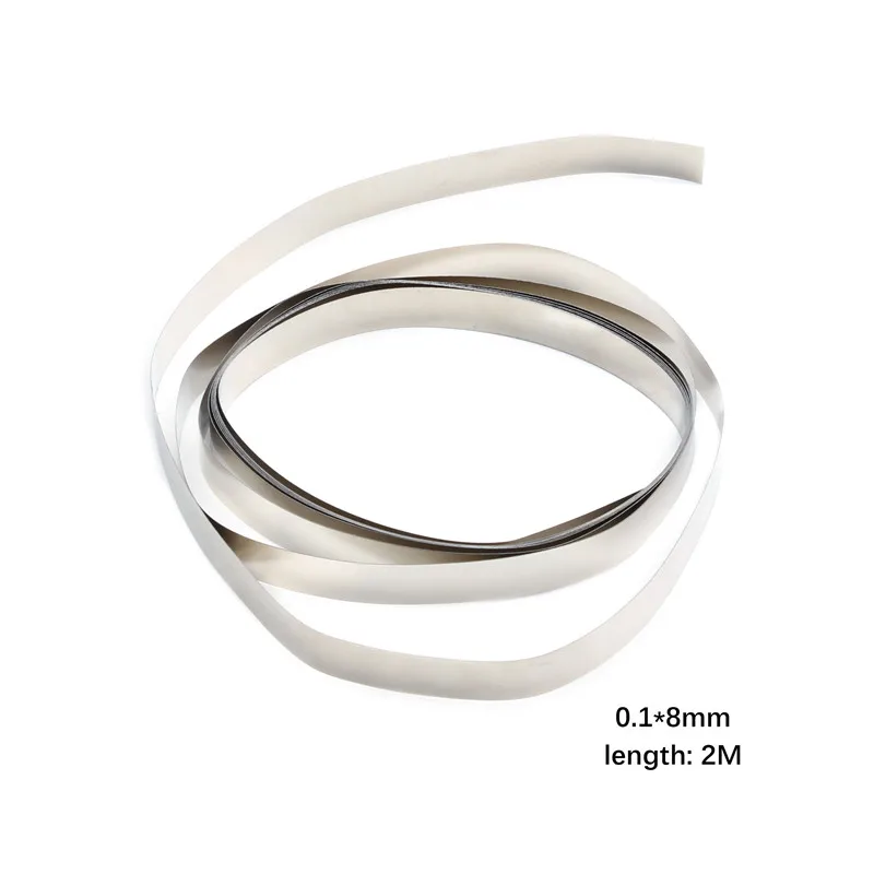 2M Pure Nickel Strip Tape 8mm x 0.1/0.12/0.15 For Li 18650 Battery Spot Welding Compatible For Spot Welder Machine