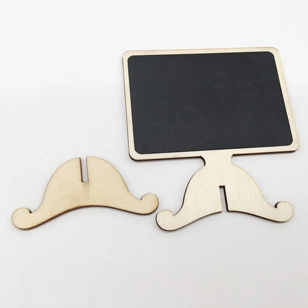 12Pcs Mini Chalkboards Erasable Wooden Signs for Wedding Dinner Party Table Place Cards and Message Labels Mini Chalkboards