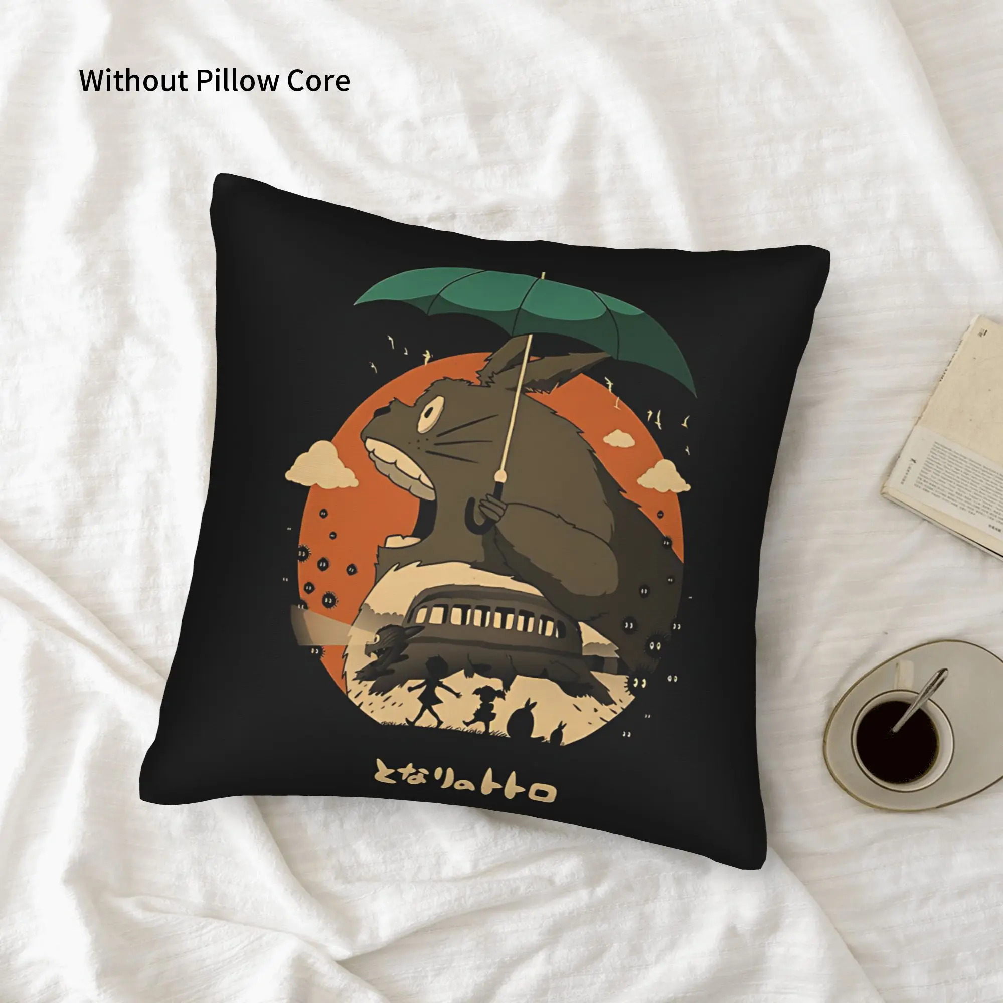 1PC Anime My Neighbor Totoros Pillow Case Double-Sided Printing  Sofa Cushion Bedroom Bedside Pillow