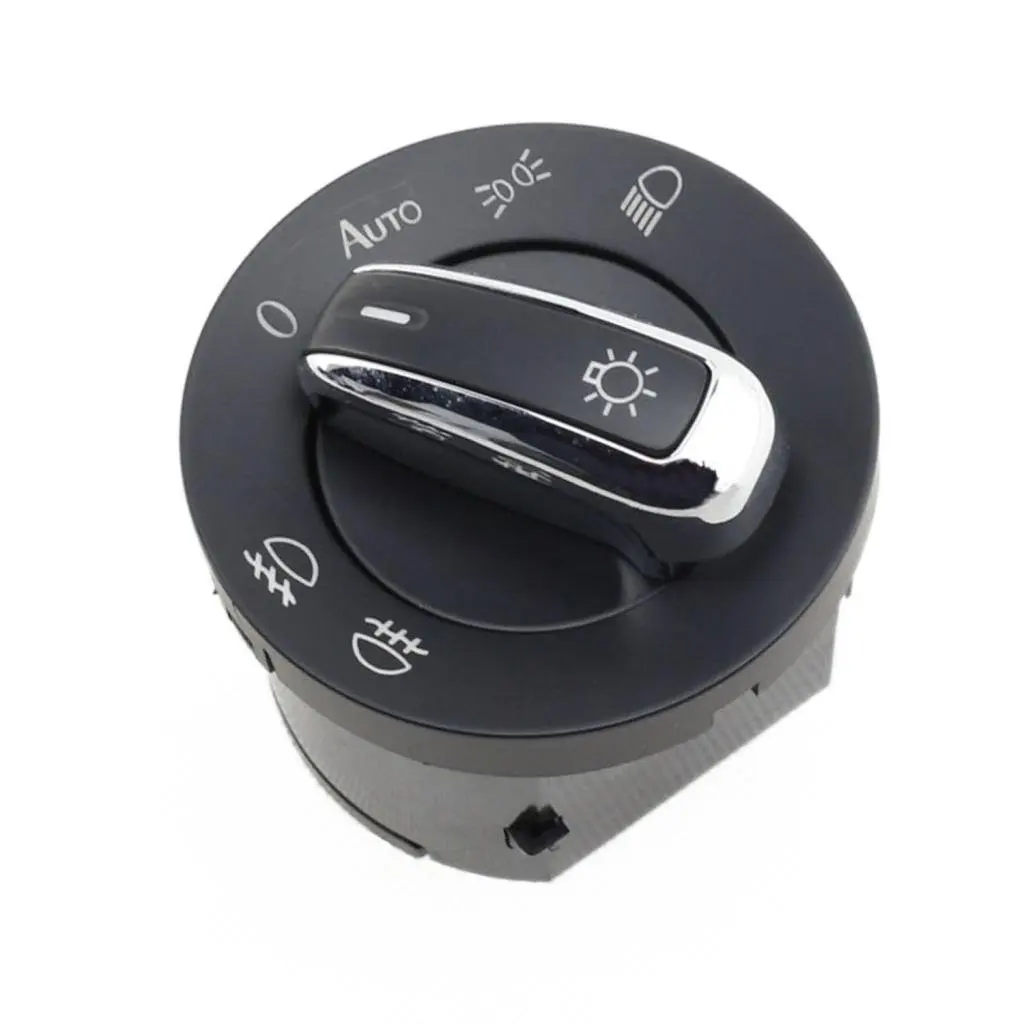 One Piece - Chrome Euro Headlight Switch AUTO version For Volkswagen For VW Golf Jetta MK5 and MK6