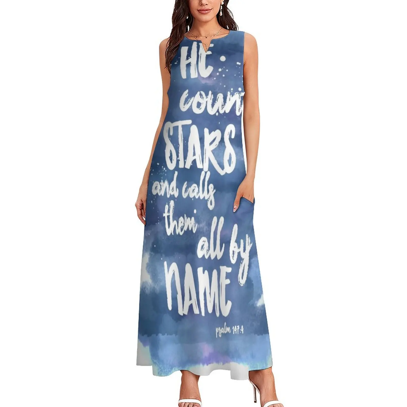 He Counts the Stars and Calls them All By Name Long Dress summer dresses women 2025 Bride dresses evening dresses women