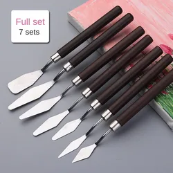 Stainless Steel Palette Knife Oil Painting Shovel Baking Pastry Tools Kitchen Utensils Fudge Cream Mixing Spatula Portable