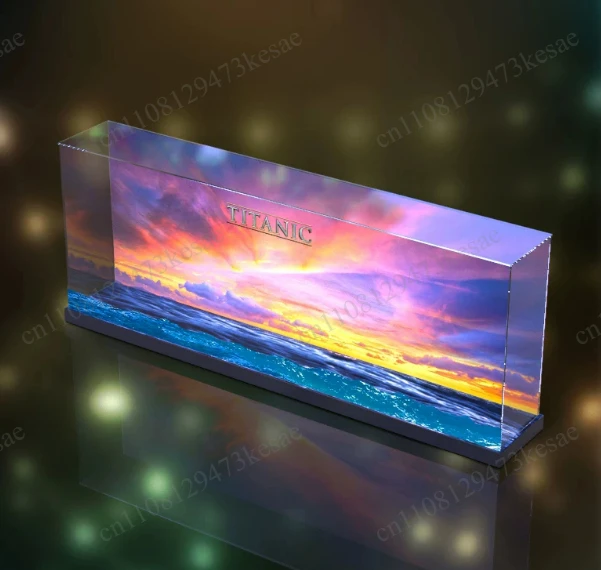 Acrylic Display Case for  10294 Titanic Model Dust Cover Transparent Building Block Showcase Protector