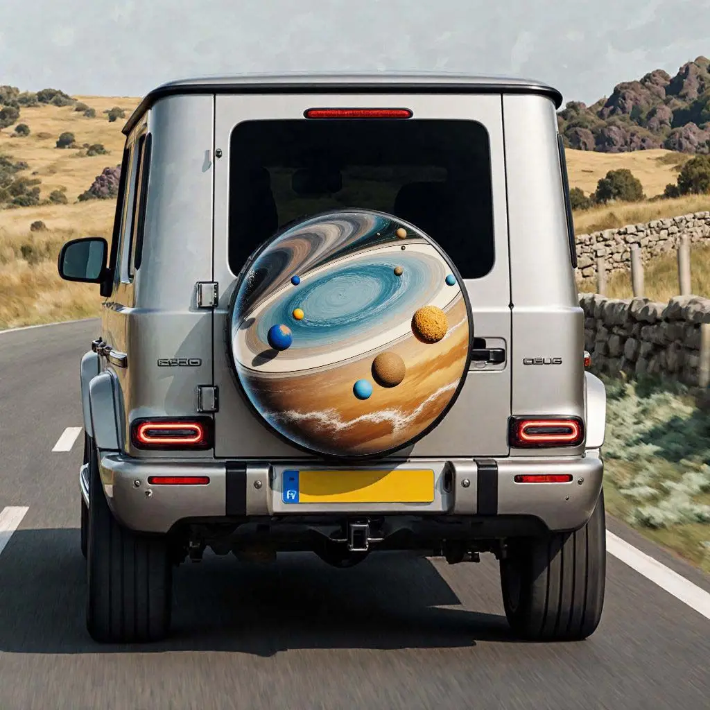 

Cosmic Galaxy Planets Tire Cover