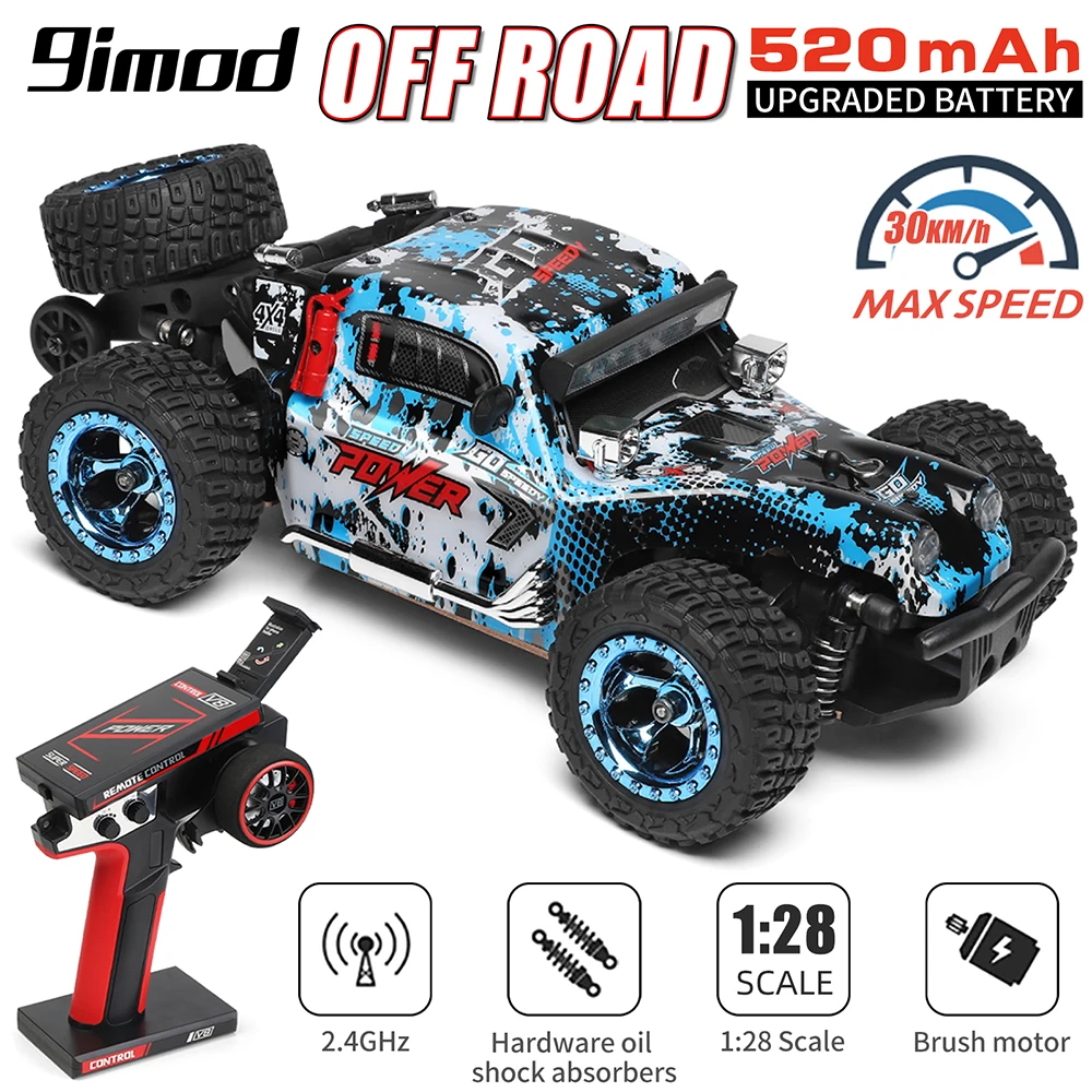 Wltoys 284161 RTR 1/28 2.4G 4WD RC Car Off-Road Climbing High Speed LED Light Truck Full Proportional Vehicles Models Toys
