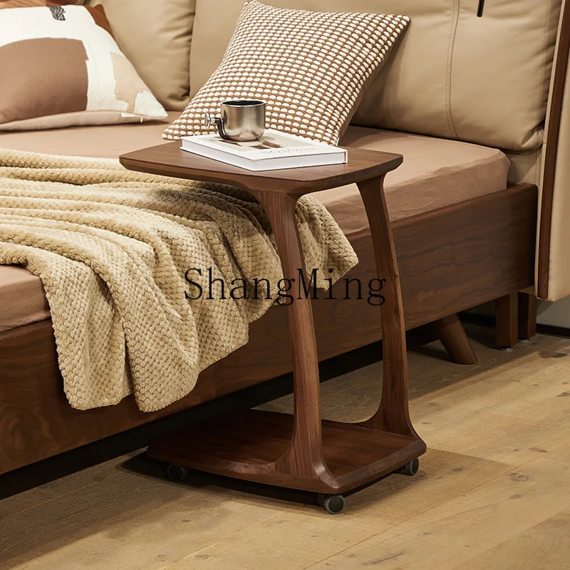 

ZYY household bedroom bedside small table minimalist sofa side table movable solid wood corner table