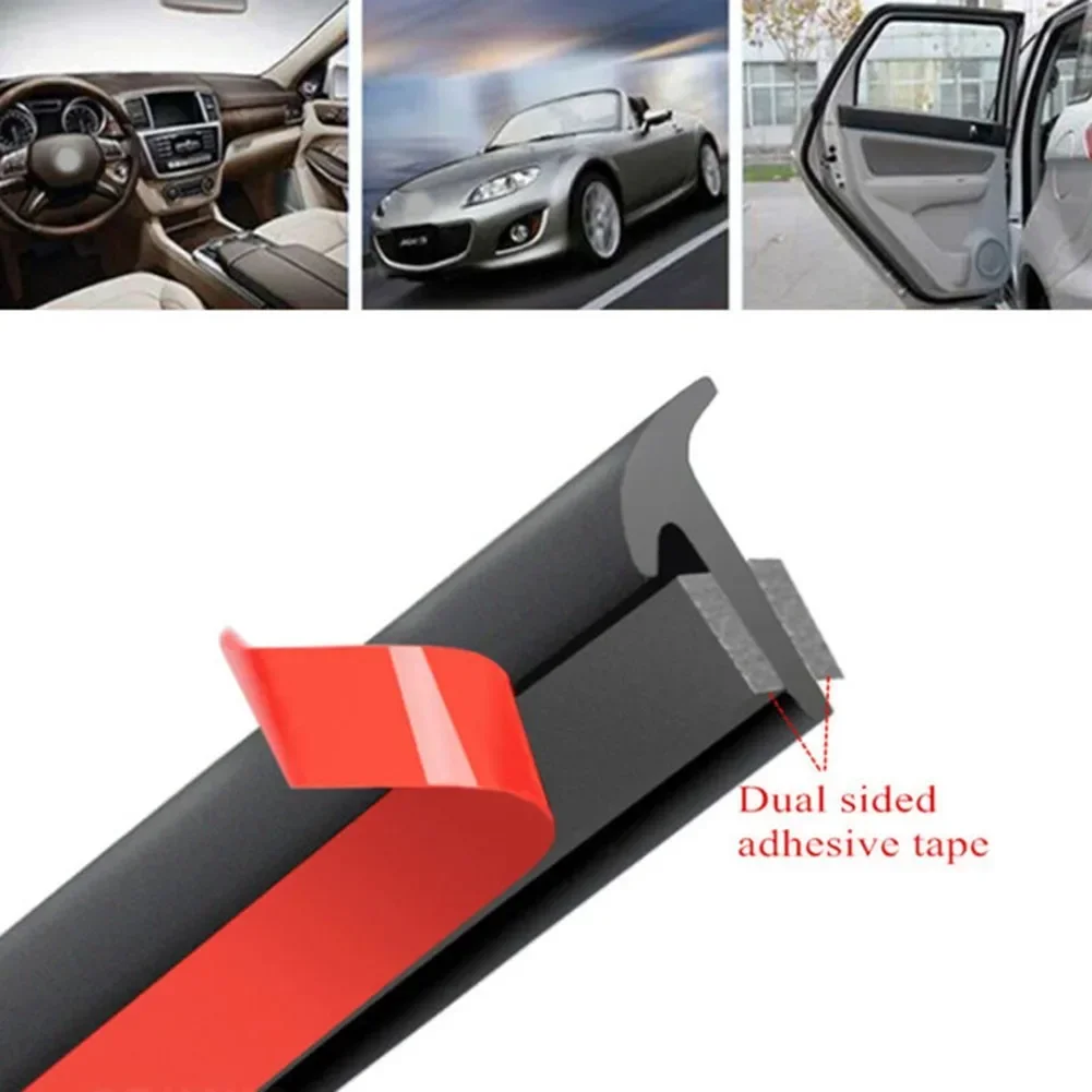 2-5m Rubber Car Seals Edge Sealing Strips Seal Strip Trim For Car Front Rear Bumper Side Skirt Weatherstrip Rubber Window Seal