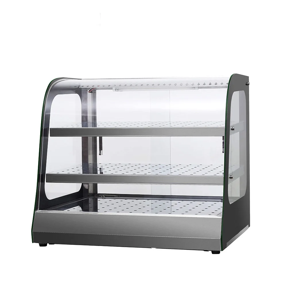 TARZAN High Quality Table Top Cake Showcase Commercial 3 Tier Hot Food Warmer Display