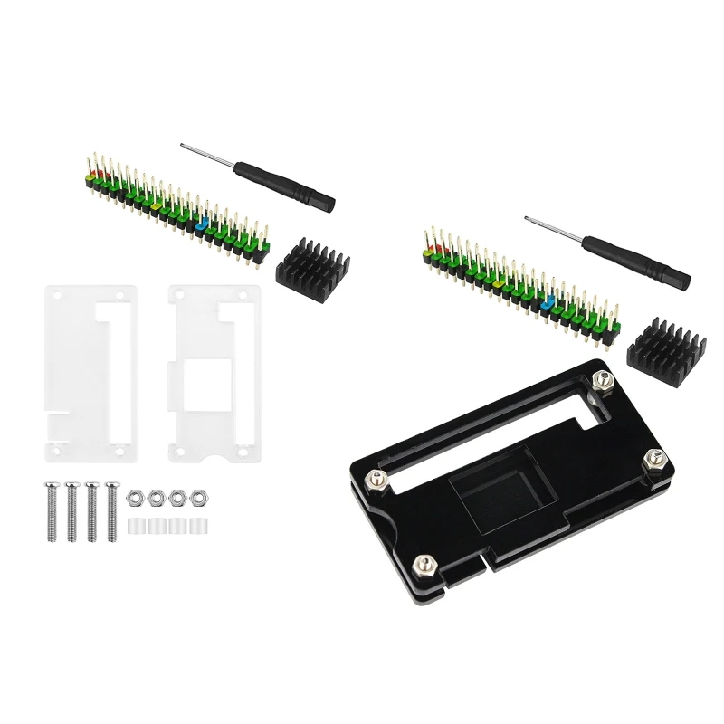 

Y9RF Acrylic Case Passive Cooling Heat Sink for Raspberry Pi 0 Metal Box Enclosure