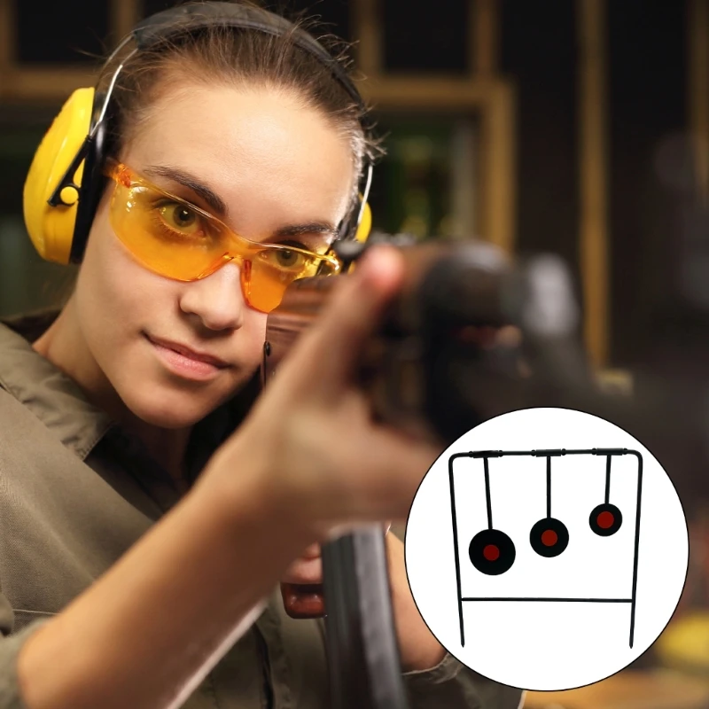 

Три пластинчатых спиннера, мишени для стрельбы, тренировочные мишени, тренировочный инструмент, вращающиеся металлические R66E