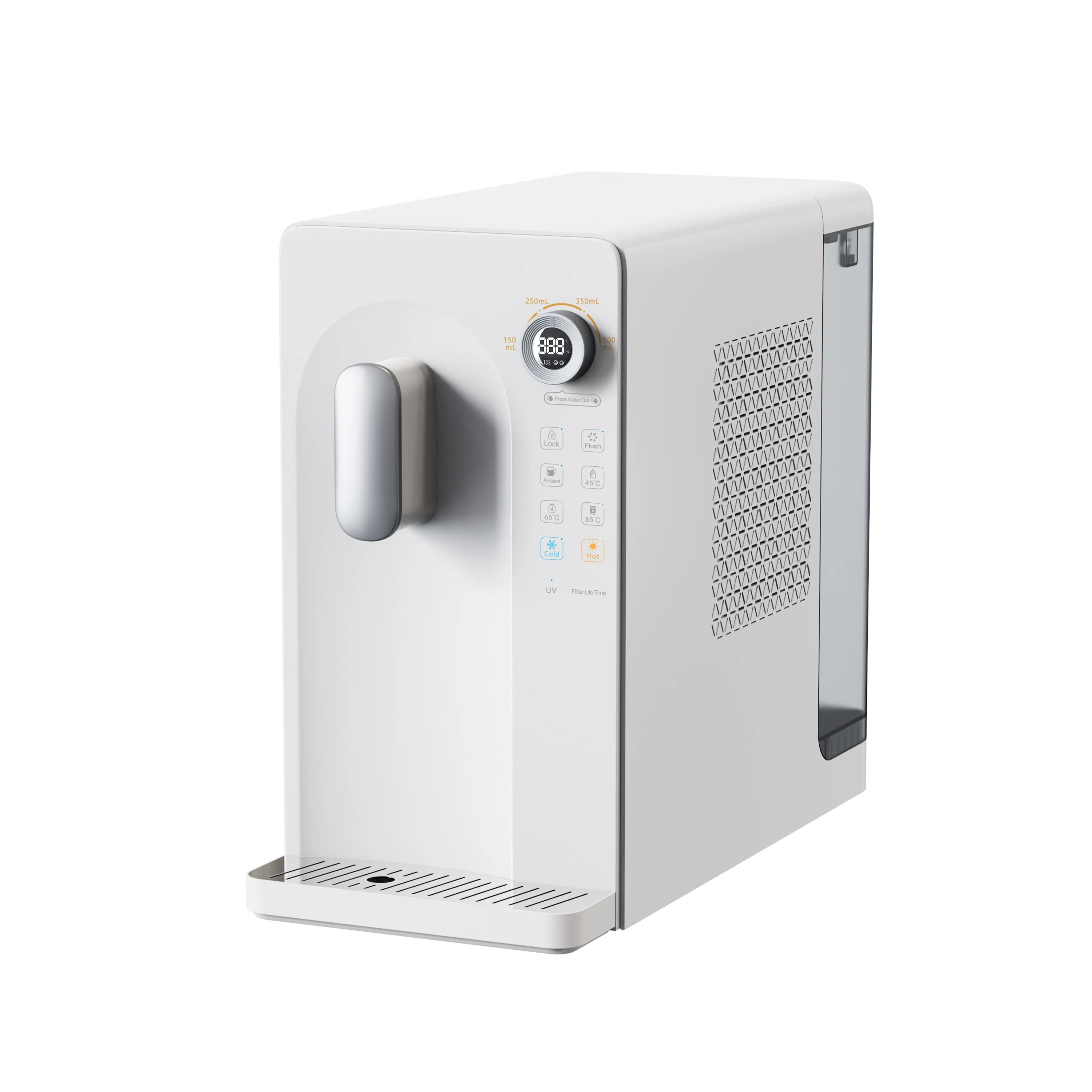 4 Stages Reverse Osmosis Filtration System Intelligent Water Dispenser Hot Cold Desktop Water Purifier