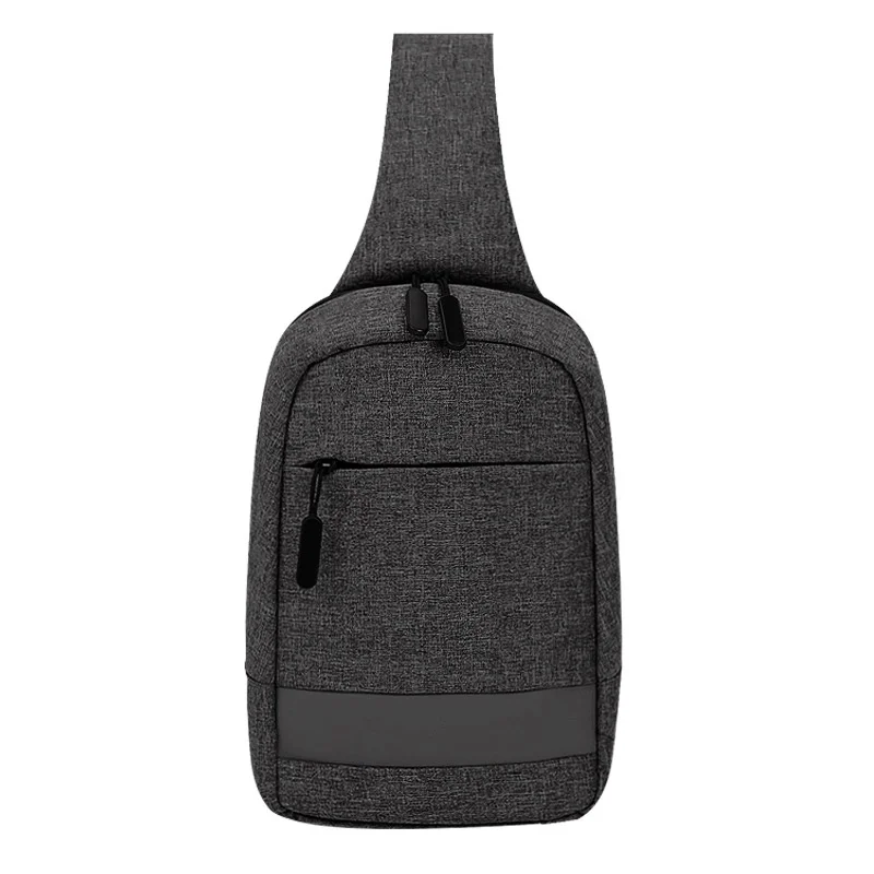 Sacos de peito monocromáticos para homens, bolsa unissex tissex, bolso múltiplo, pacotes anti-roubo, nylon de alta qualidade, moda