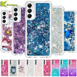 A15 A25 Case on For Funda Samsung Galaxy A25 5G Cover Dynamic Liquid Case For Samsung A25 A15 A35 A55 A05 A05S Phone Cases Etui