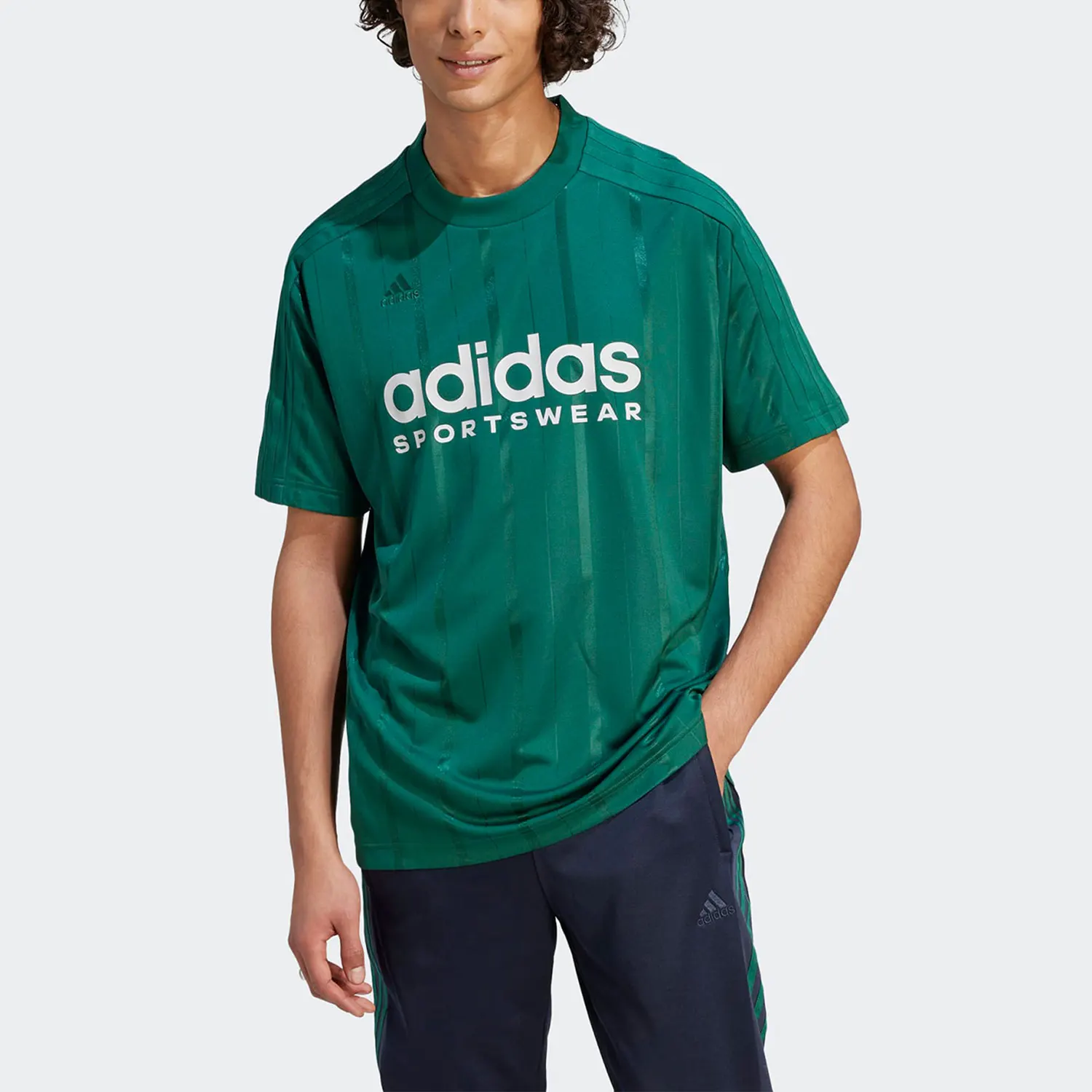 

Adidas Original M TIRO TEE Мужская спортивная повседневная футболка с короткими рукавами IQ0894