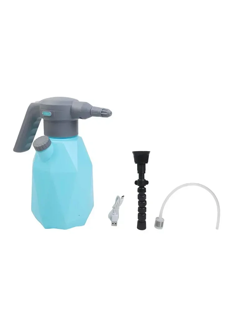 Cleaning 2L 0.5 Gallon Rechargeable Pressure Sprayer Atomizer Visible Water Level Indicator Splash-proof Charging Port