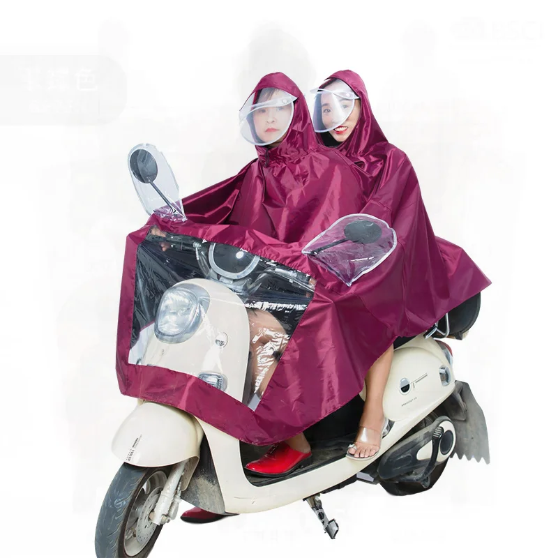 

Adult One-Piece Raincoat Motorcycle Battery Bike Riding Poncho Red/Purple/Blue/Oxford Cloth/Waterproof/Varied Sizes Available