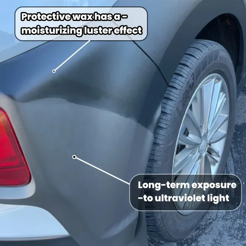 Auto Plastic Repair Kit for Faded Scratched Trim Bumpers Dashboards - Long-Lasting UV Protection No Repair Skills Needed