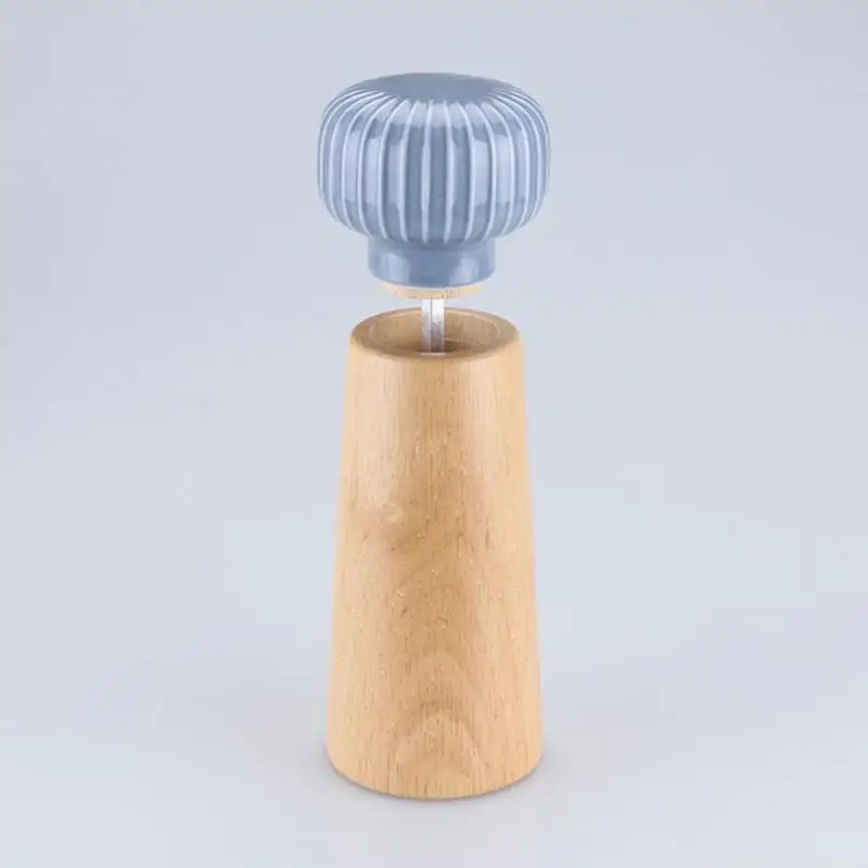 QX2E Salt and Pepper Mill with Strong Adjustable Ceramic Grinder Rotor Manual Pepper Shakers 7 Inches Kitchen Supplies