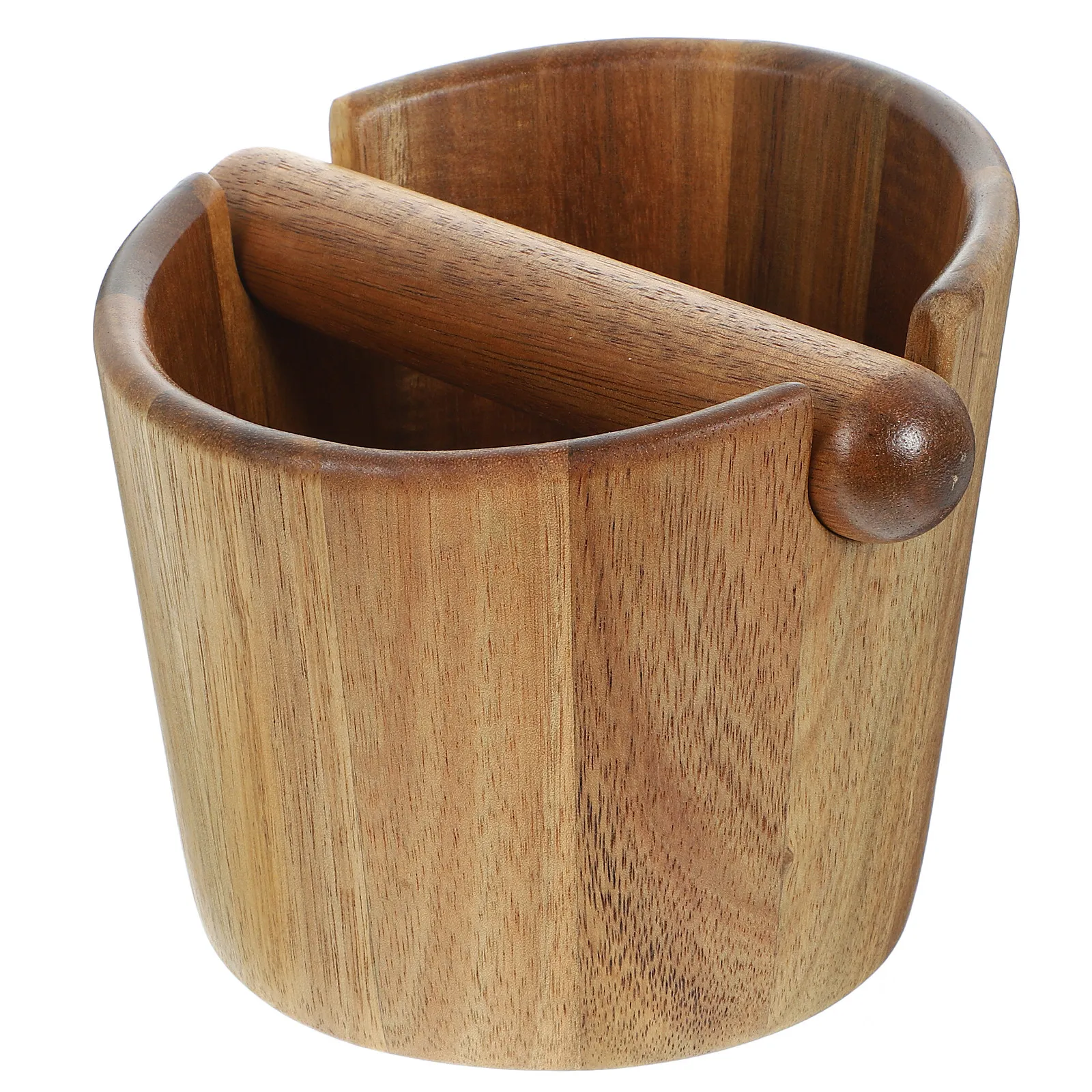 

Eco Friendly Wooden Coffee Knock Box Espresso Puck Knock Box Large Capacity Rust Resistant Quick Disposal Compost Bin Coffee
