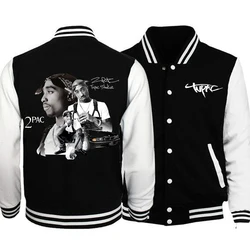 Rapçi Tupac 2pac Baseballs ceketler kadın erkek spor ceket takım Hip hop beyzbol ceket Hoodie hayranları için hediye