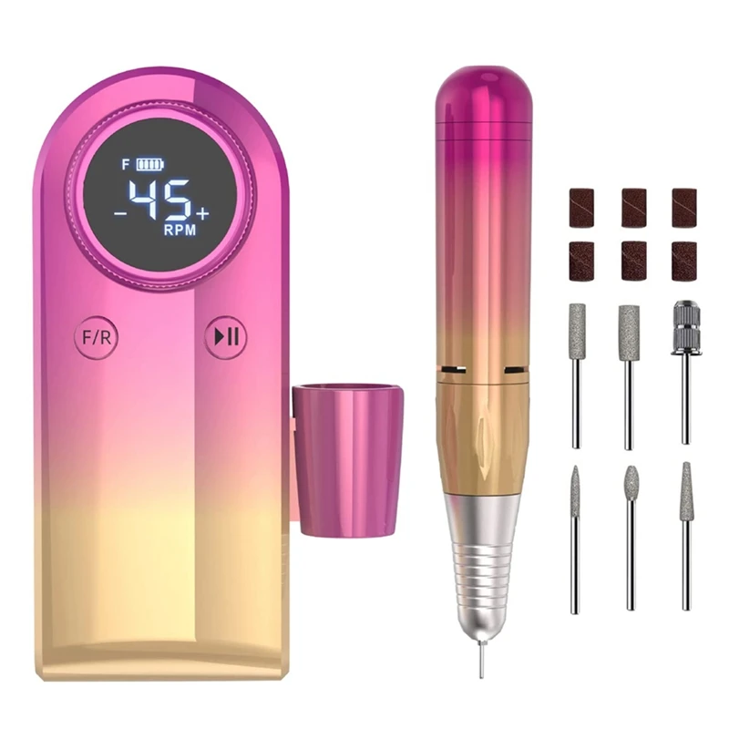 

Electric Nail Drill For Acrylic Gel Nails Manicure Pedicure Polishing Shape Tools For Home Salon Use Multifunctional A