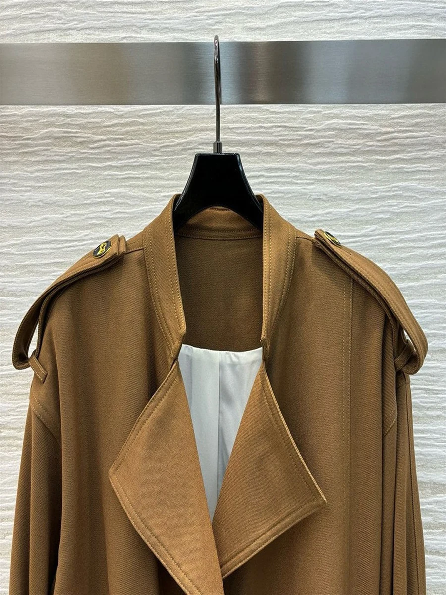 GALCAUR Solid Spliced Lace Up Basics Jacket Female Lapel Long Sleeve Slim Temperament Fashion Women's Coat Summer New Clothes