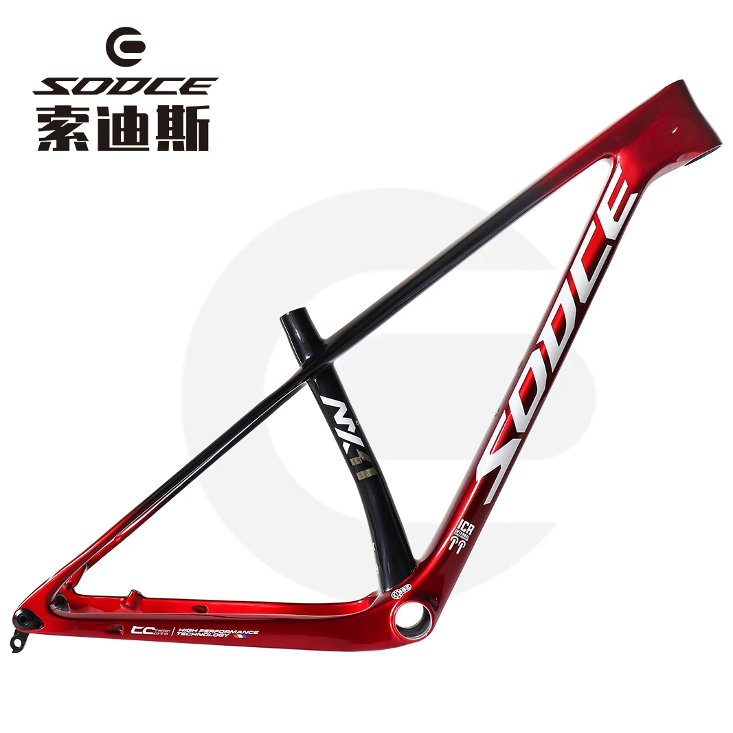 

SODCE New Arrive Carbon Frame 29 Boost Size 148 x 12mm High Quality Mountain Bike Thru Axle Type MTB Frame