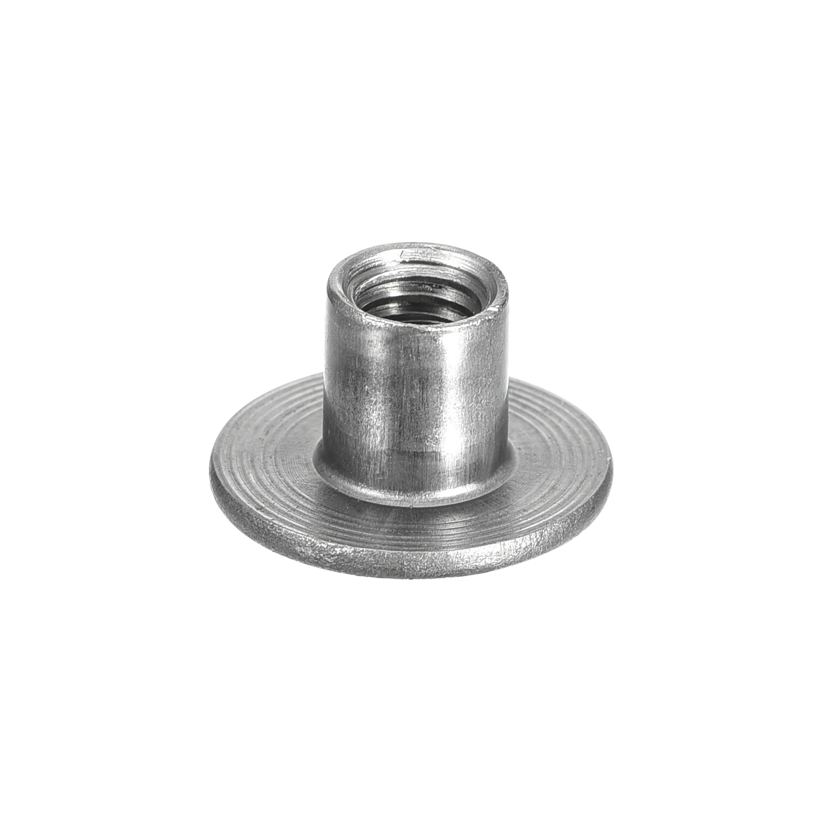 12/24pcs M6 M8 M10 Carbon Steel Tee Nuts Round Base Weld Nuts 6-20mm Height Through Hole Flange Insert Female Thread Plate Nuts