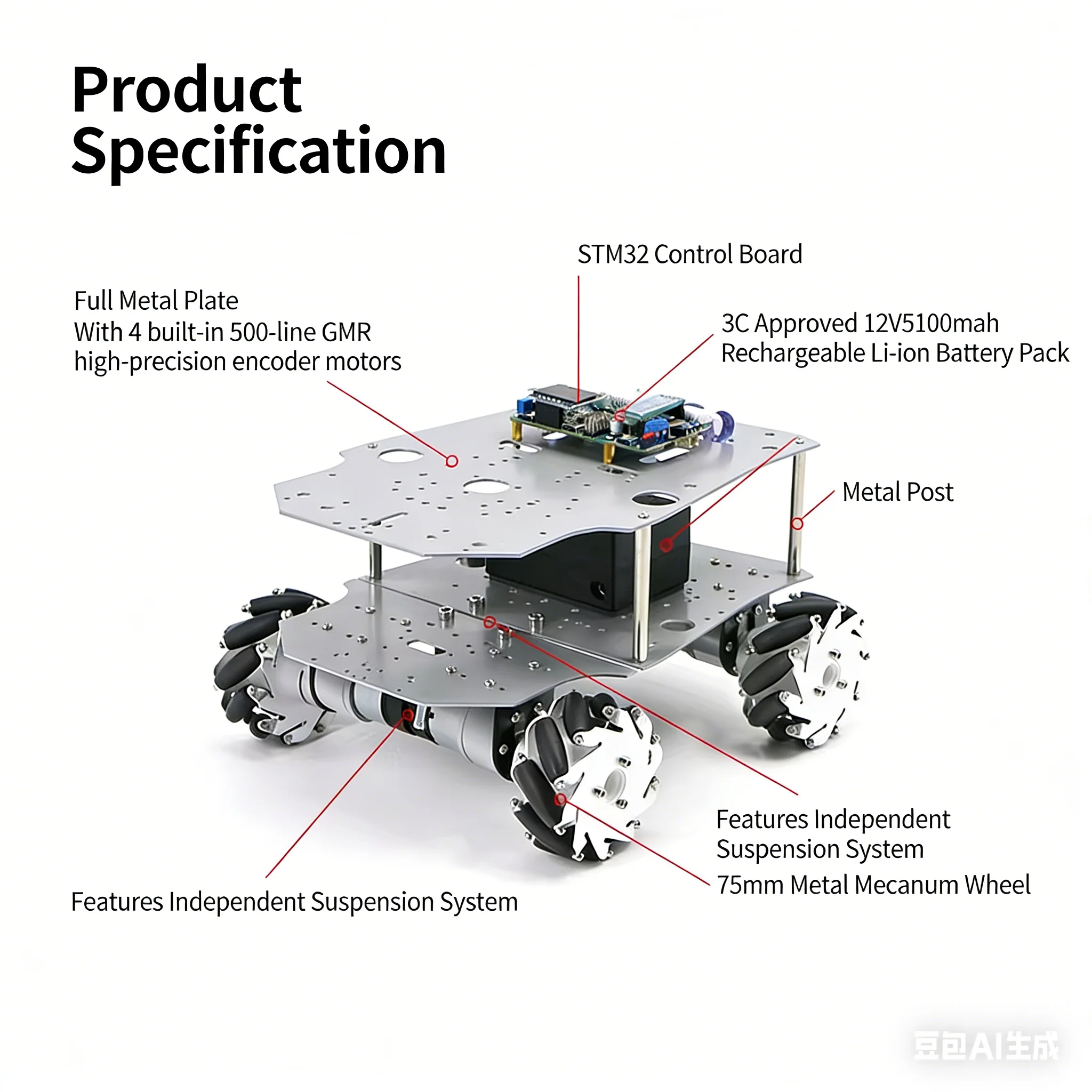 ROS Robot Araba Ackermann Endü - Robotic Arm 6 Axis Desktop incelemesi ve fiyatı