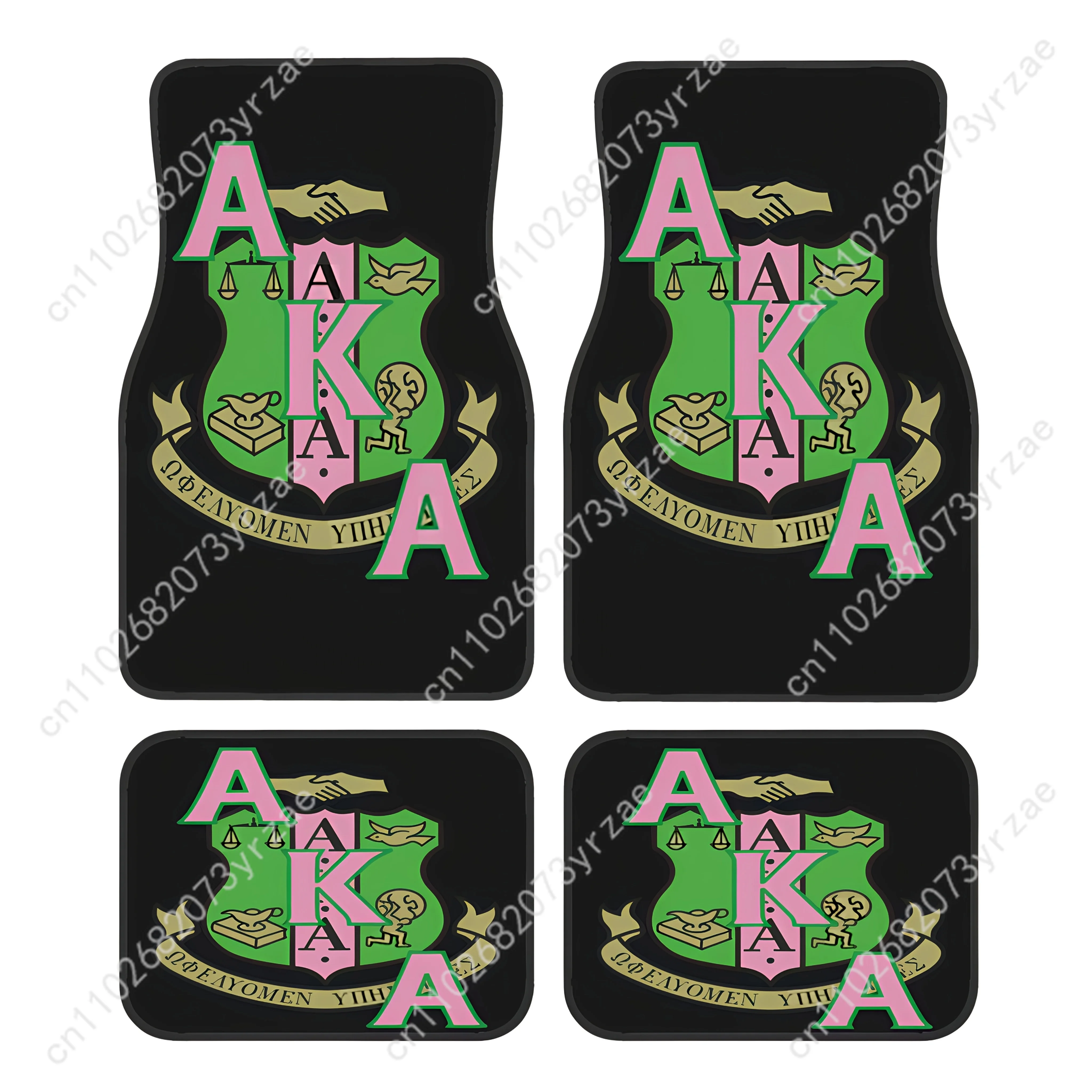 

AKA Theme 4pcs Universal Car Floor Mats All-Season Fashionable Auto Interio Absorbent Non-Slip Washable Car Floor Mats