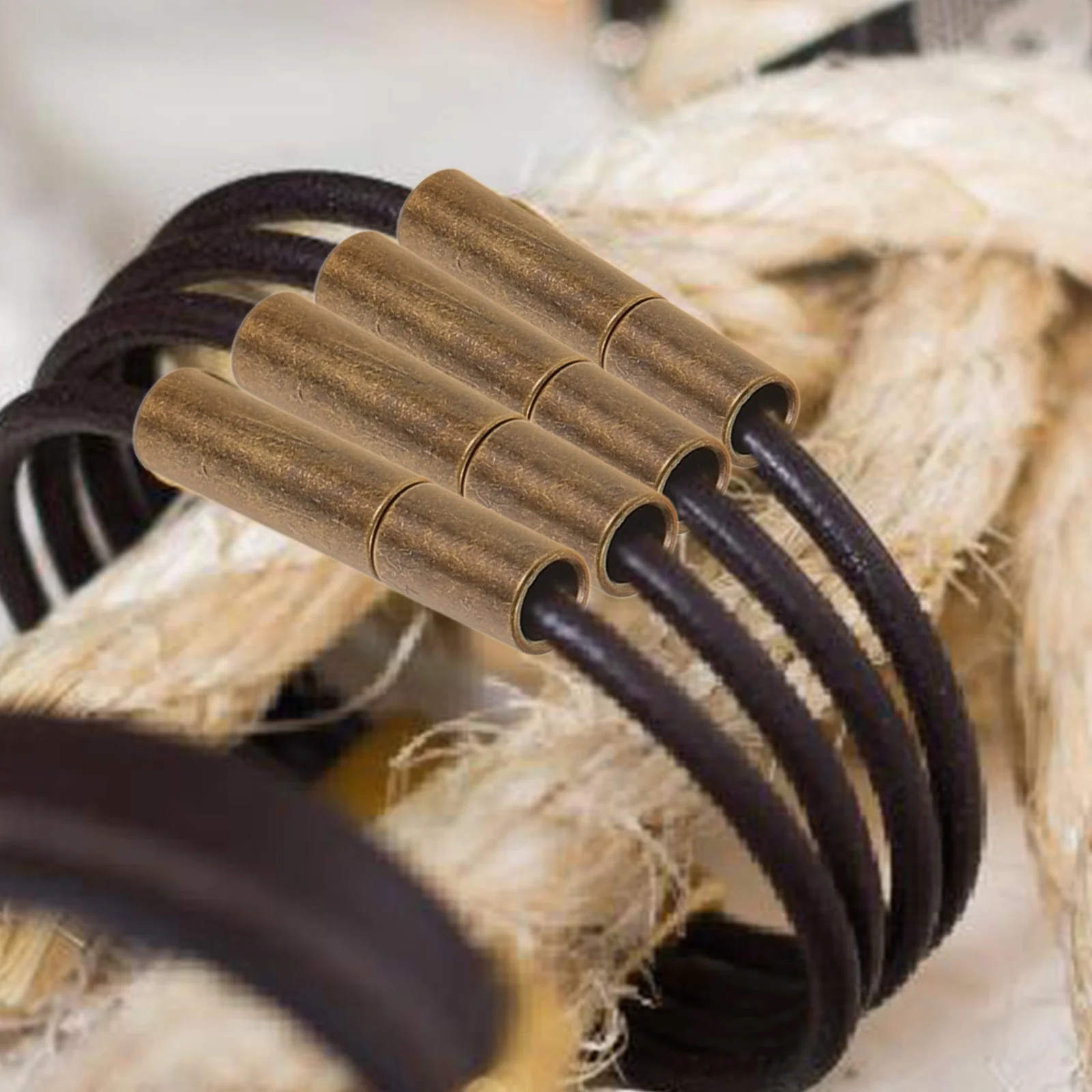 

20 шт., торцевые заглушки для браслета, медная колонна, клей в форме конца шнура, прочные концы шнура для изготовления ювелирных изделий своими руками, аксессуар для поставки