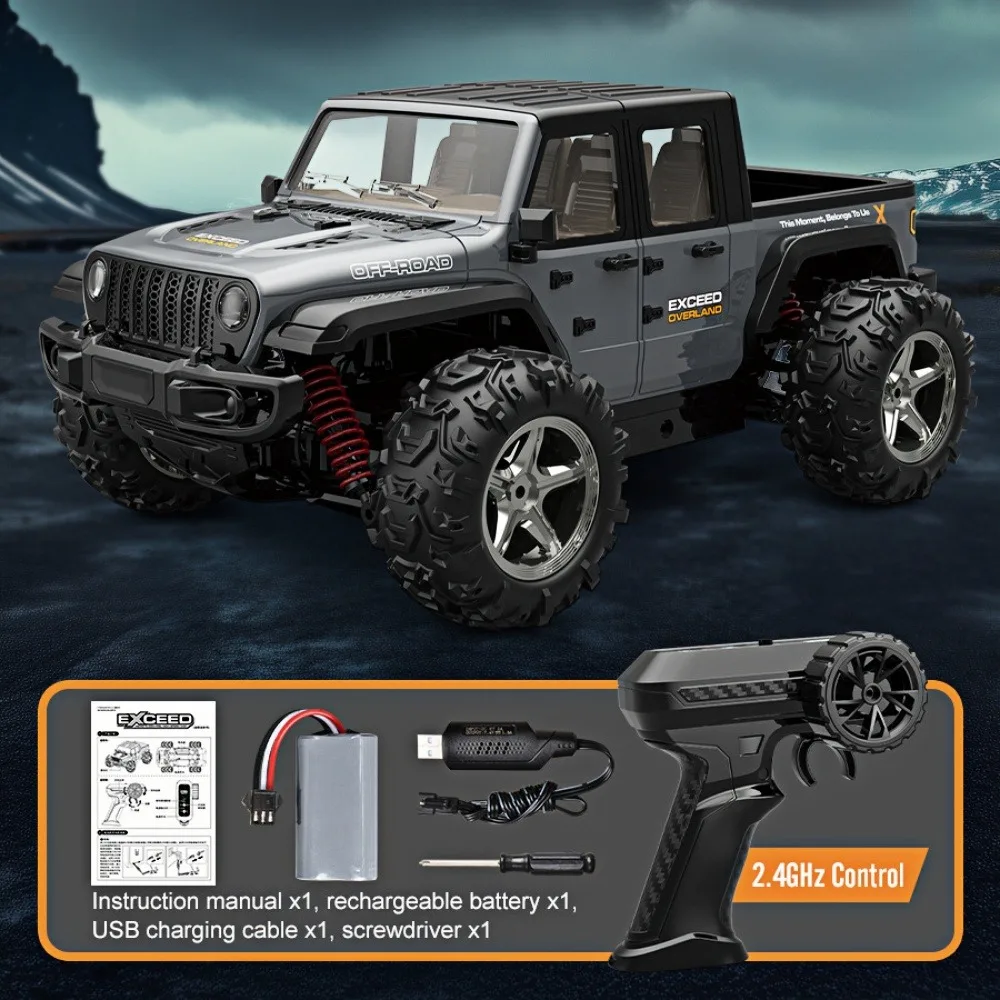 JJRC C8819 Auto RC Pickup Wrangler in scala 1/20, Veicolo cingolato per camion telecomandato fuoristrada 4WD ad alta velocità per ragazzi adulti