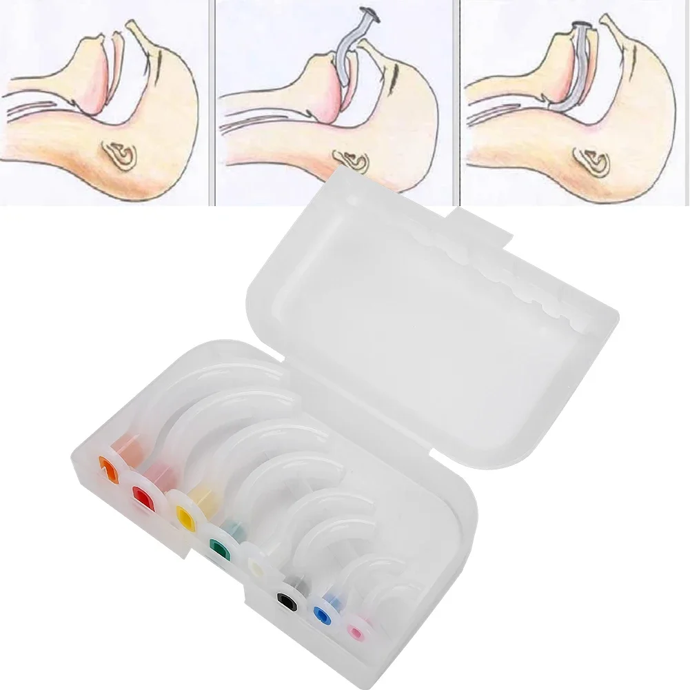

8Pcs/Box Disposable Mixed Airway First Aid Tube Oral Airway Used To Assist Oropharyngeal Inhalation Patients First Aid