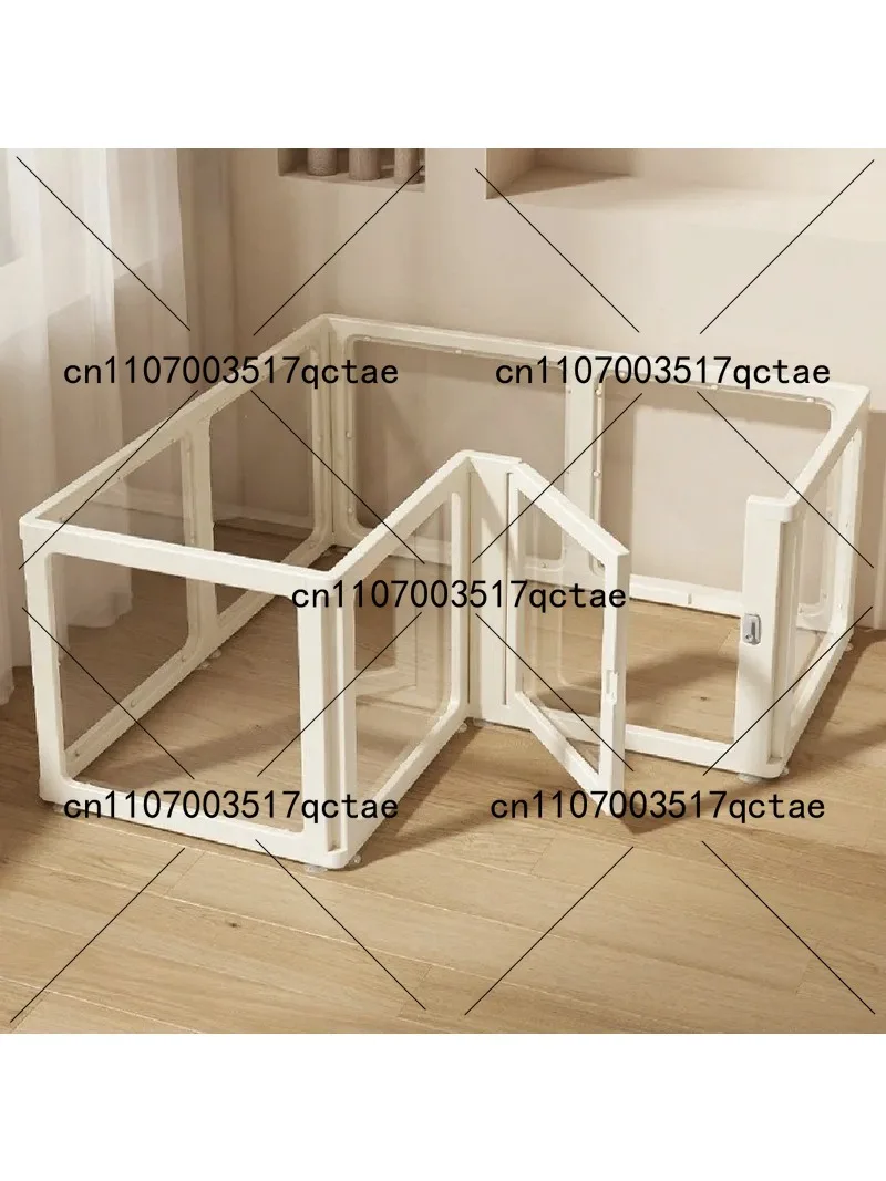 Clear Acrylic Pet Playpen Indoor Dog Kennel Fence Easy Clean Safety Enclosure with Removable Panels for Puppy