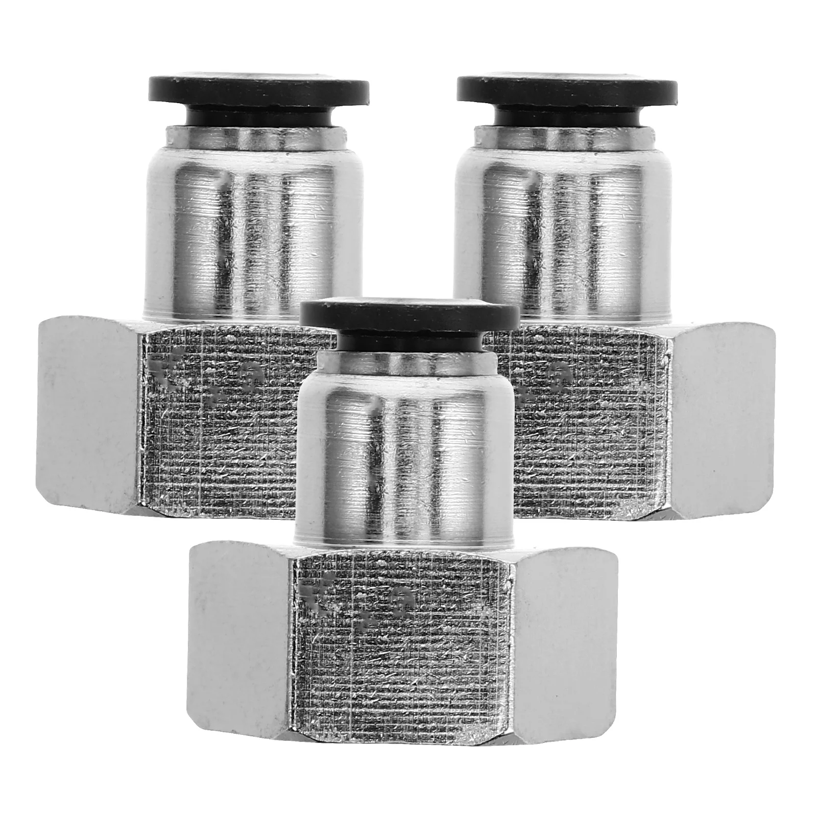 

3pcs Precision Thread Pneumatic Fittings Kit Air Hose Quick Connect Push To Connect Flexible Adjustment Resistant Wear Long Term