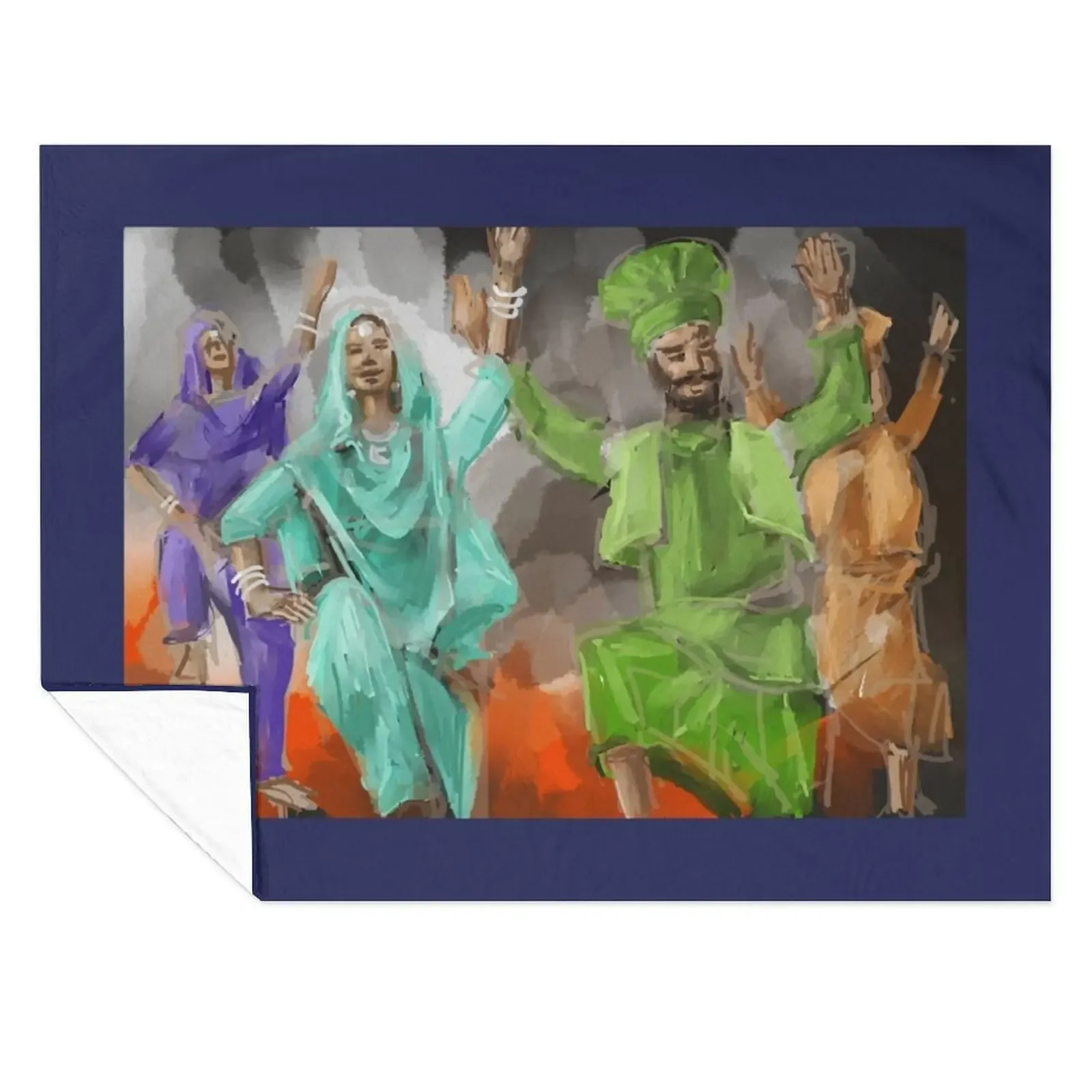 

Bhangra Group Throw Blanket Decorative Throw Moving For Sofa Thin sofa bed Blankets