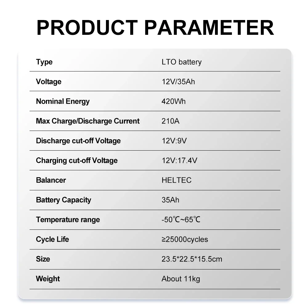 Yinlong 40Ah LTO Battery 12V 40Ah 35Ah Battery Pack 6S1P Ingebouwde Balancer Cycle Life 20000+ Free shipping Car Audio RV