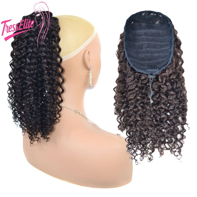 

Настоящие волосы, кудрявая волна, тянущая веревка, эластичная сетка, хвост из натуральных волос 4, # Естественный вид Легкий Прочный Простота обслуживания