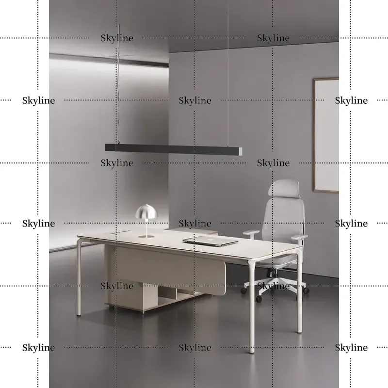 Simple Modern Light Luxury Creative Single Desk for Supervisor Manager Small Office Home Study