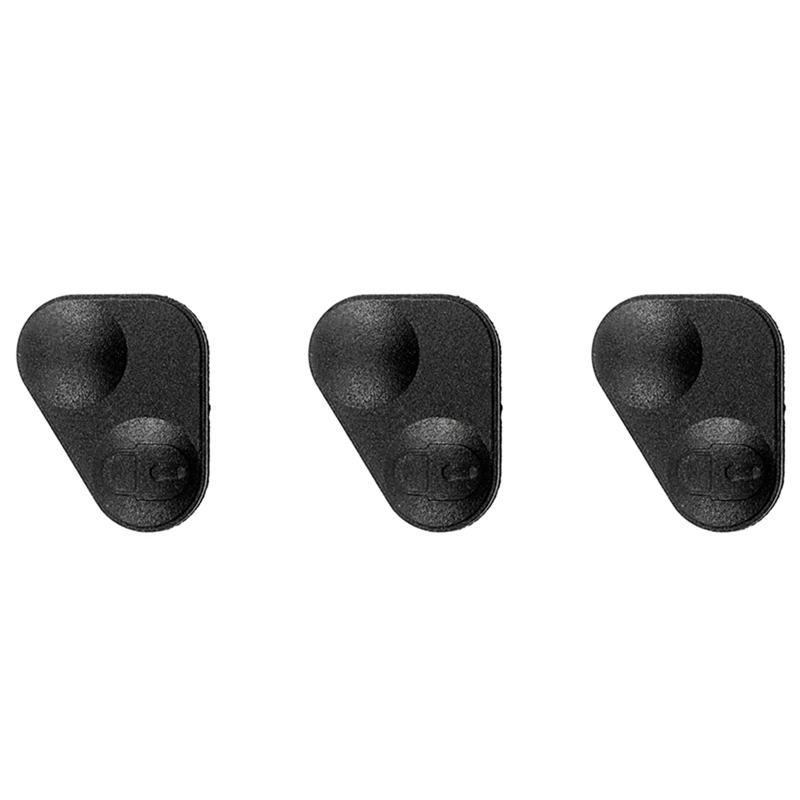 

3X Rubber 2-Button Remote Key Fobs Pad Cover - YWC000300 For Land/Range Rover P38 Black