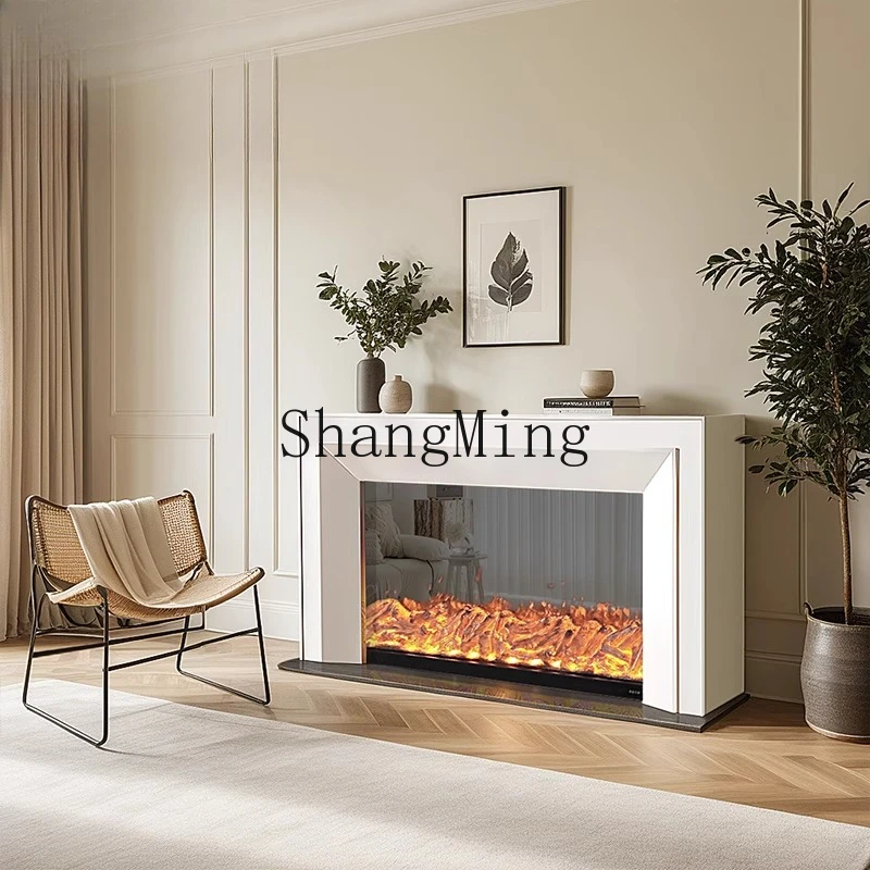 ZYY シンプルな暖炉シミュレーション炎電子ヒーターテレビキャビネット背景装飾キャビネット