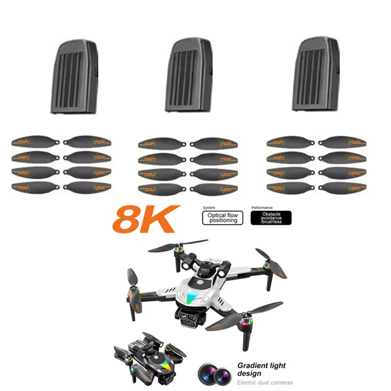 V188 Drone Battery 3.7V 1800MAH Battery/Propeller For V188 Brushless Drone V188 Drone Battery Blades V188 RC Dron Battery