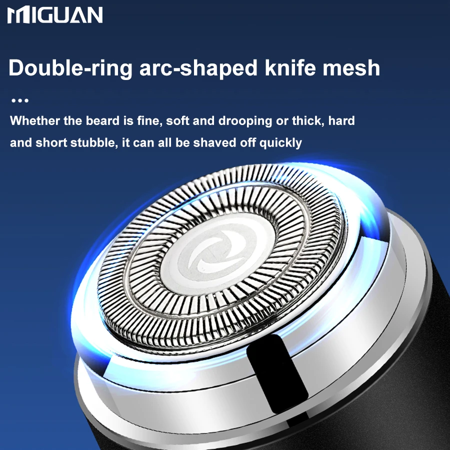 Compact Electric Shaver for Men - Digital Display, USB Fast Charging, Ultra Portable Design