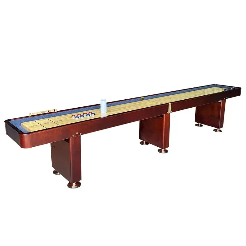 

14ft Shuffleboard Table with Solid Wood for Shuffleboard Game, TS-1400