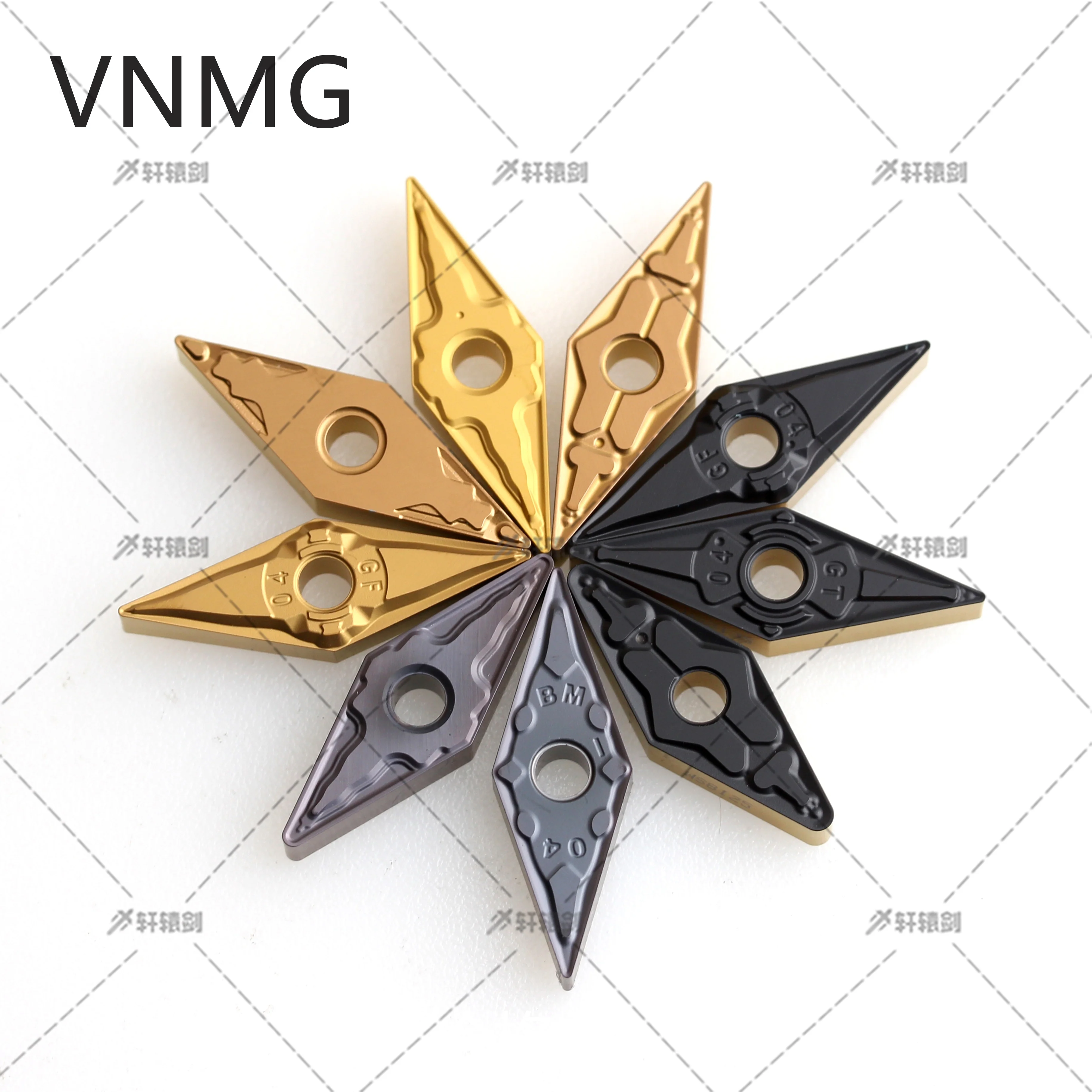 

VNMA160408 VNMG160404 VNMG160408 VNMG160412 HQ/HS/TM/MS/HA/MA/GF/HM/BM/GT/MT Инструмент для токарного станка с ЧПУ из твердого сплава для P M AL K