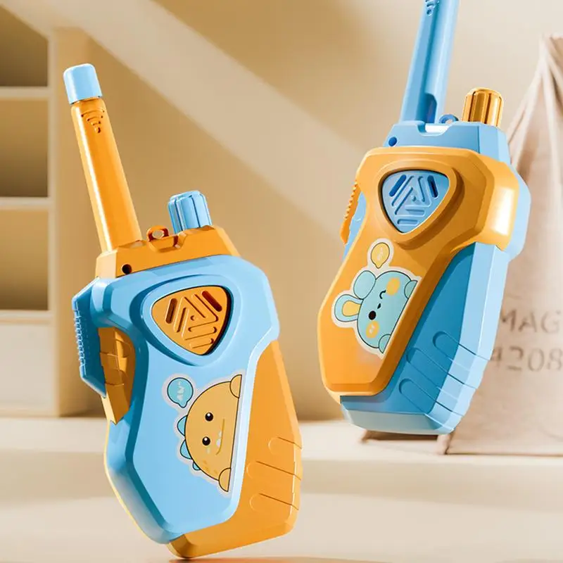 1 Pair Walkie Talkies Mini Portable Handheld Two-Way Radio Toy For Kids Childrens Day Birthday Gifts Outdoor Interphone Games