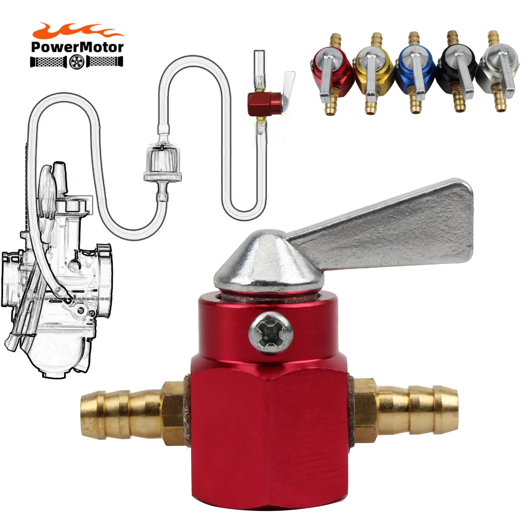 

Universal Motorcycle 6mm Fuel Tank Switch Valve For Scooter ATV Dirt Pit Bike ATV Quad Motocross Accessories Carburetor Parts